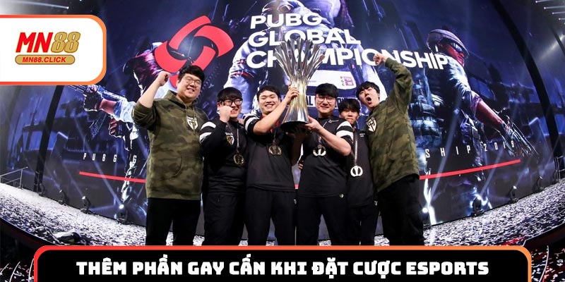 Thêm phần gay cấn, kích thích khi vừa theo dõi vừa đặt cược eSports
