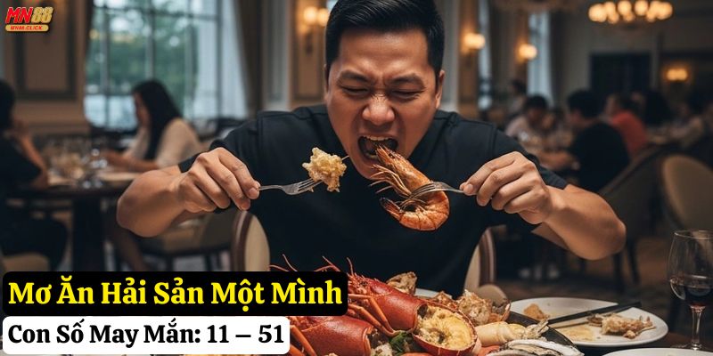 nằm mơ ăn hải sản